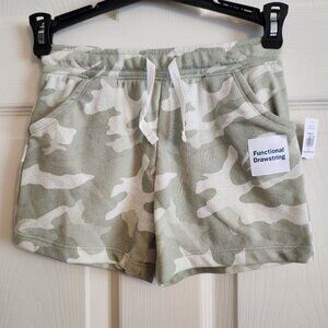 Old Navy Kids Camo Lounge Shorts With Functional Drawstring & Pockets 5T